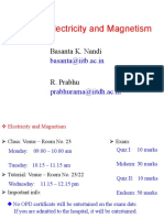 PH108 - Electricity and Magnetism: Basanta K. Nandi