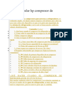 Como Calcular HP Compresor de Nevera