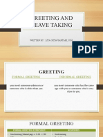 Greeting and Leave Taking