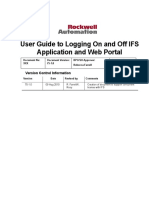 User Guide to Accessing and Closing IFS Application