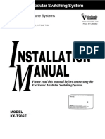 Panasonic Telephone Systems: Please Read This Manual Before Connecting The Electronic Modular Switching System