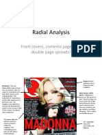 Radial Analysis: Front Covers, Contents Pages and Double Page Spreads!
