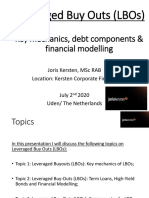 Leveraged Buy Outs (Lbos) : Key Mechanics, Debt Components & Financial Modelling