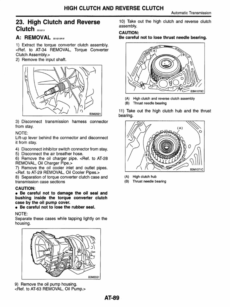 Analysis of the High Clutch and Reverse Clutch Assembly in Automatic
