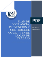 Modelo de Plan de Vigilancia, Prevención y Control de Covid-19 en El Lugar de Trabajo