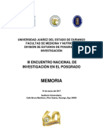 MEMORIA DEL III ENCUENTRO DE INVESTIGACIÓN(protegida)