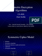 Symmetric Encryption Algorithms: CS-480b Dick Steflik