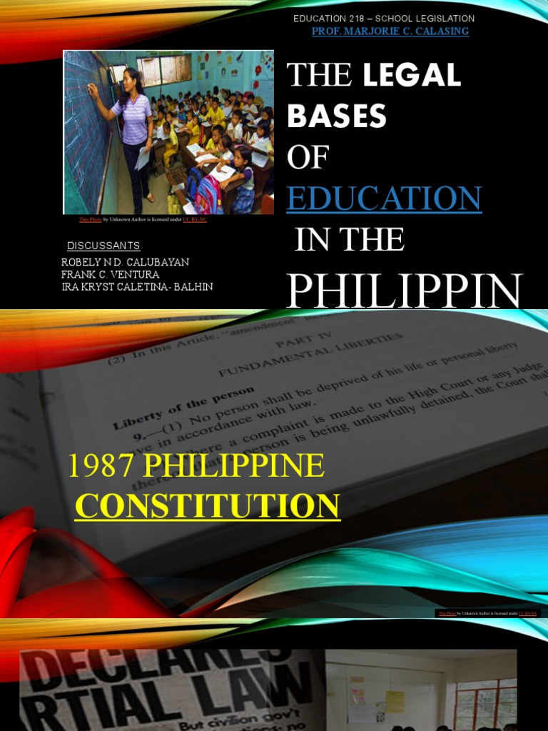 Legal Foundations of Philippine Education | PDF | Citizenship ...