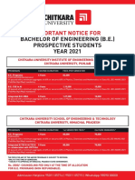 Bachelor of Engineering (B.E.) Prospective Students YEAR 2021