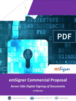 emSigner Server Side Digital Signing Proposal