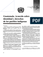 Acuerdo Sobre La Identidad de Los Pueblos Indigenas en Guatemala