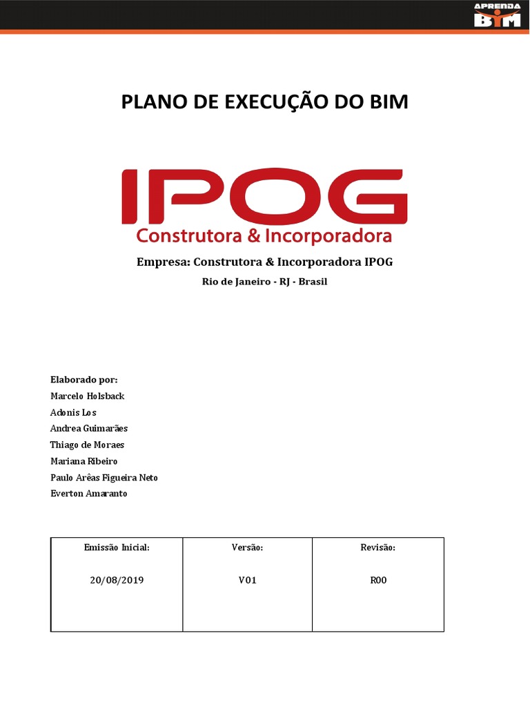 Plano de Execução Bim | Download grátis PDF | BIM | Informática
