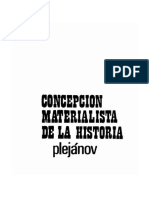 Plejanov Jorge - Concepcion Materialista de La Historia