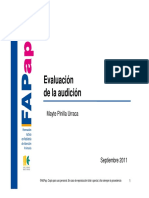 Evaluación de La Audición: Mayte Pinilla Urraca