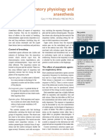 Respiratory Physiology and Anaesthesia: Gary H Mills Bmedsci MBCHB Frca