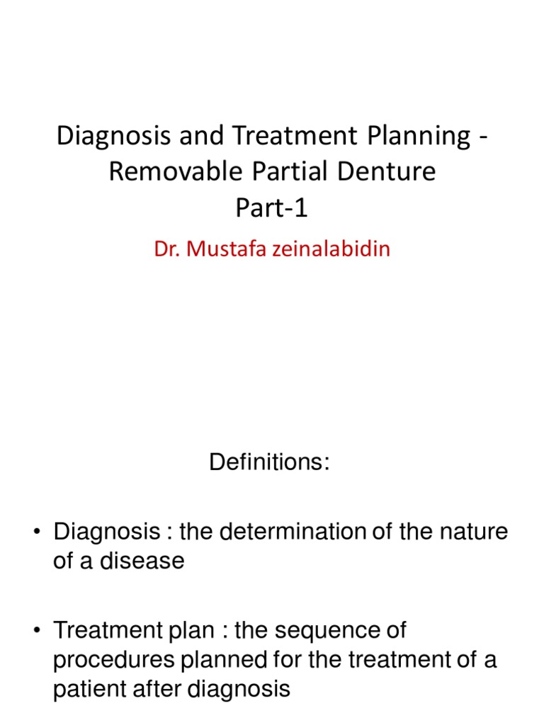 RPD Diagnosis and Treatment Planning | PDF | Dentistry | Periodontology