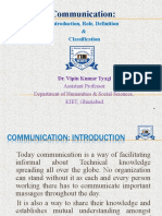 0.basics Communication Intro, Def, Rolec Classification