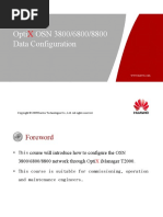 Opti OSN 3800/6800/8800 Data Configuration