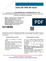 Cita Pasaporte Gobernación Del Valle - 1111672462