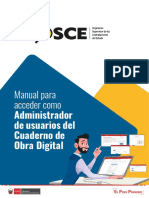 Manual para acceder como Administrador de usuarios del cuaderno de obra digital