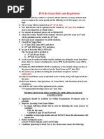 IPM Re-Exam Rules and Regulations: 25 July 2021 18 July 2021