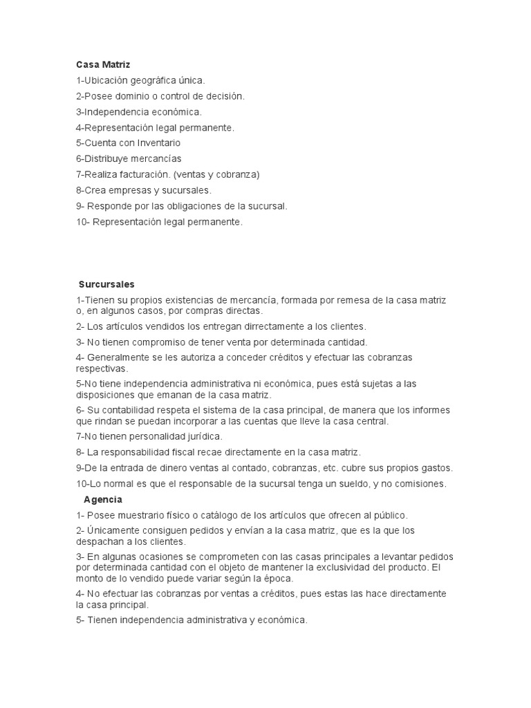 Casa Matriz | PDF