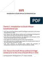 Introduction to SA Constitutional Law