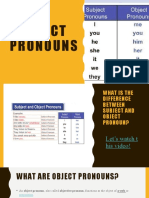 Object Pronouns