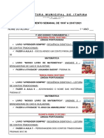 1º ANO PLATAFORMA 19 A 23-07