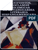 Manifiestos Proclamas y Polemicas de La Vanguardia Literaria Hispanoamericana 1988 - Copia