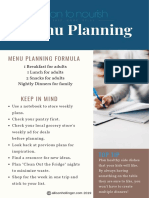 Menu Planning Formula