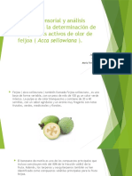 Enfoque Sensorial y Análisis Quiral para La Determinación de Compuestos Activos de Olor de Feijoa ( Acca Sellowiana ) .