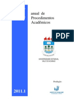 Manual de Procedimentos Academicos - UVA