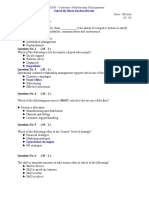 MCQ With Answers - CRM