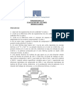 Termodinámica II - Primer examen con 6 preguntas y soluciones