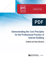 Demonstrating The Core Principles For The Professional Practice of Internal Auditing