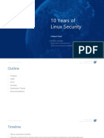 10 Years of Linux Security
