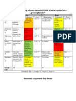 Reasoned Judgement Chart