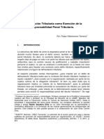 La Regulación Tributaria Como Exención de La Responsabili Dad Penal Tributaria Final 1 X