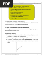 Module - 2 - 2D Transformations