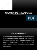 Maquinarias Fresadoras