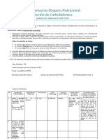 Trabajo Interpretación de Etiqueta Nutricional - Sección de Carbohidratos