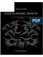 Four Slavonic Clarinet Quartet Partitura PDF