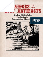 Raiders of The Lost Artifacts - Original Edition Rules For Fantastic Archaeological Adventures