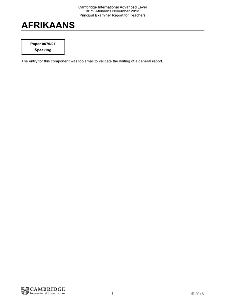 Afrikaans PDF Question Essays