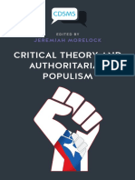 Critical Theory and Authoritarian Populism.