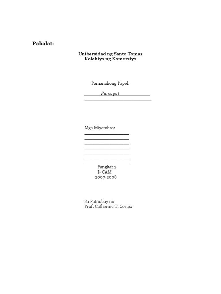 Bahagi NG Riserts | PDF