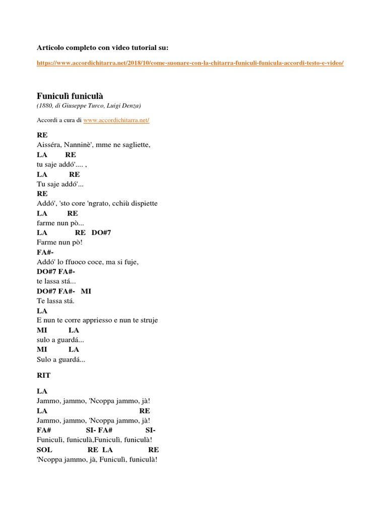 Funiculi Funicula | PDF