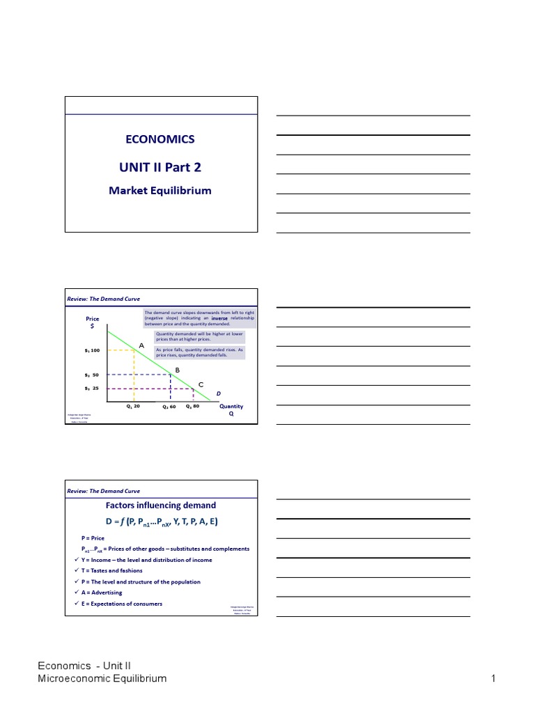 Microeconomic Equilibrium Explained | PDF | Demand | Economic Surplus