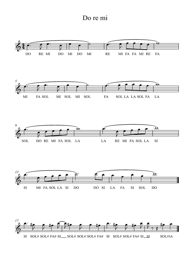 2do Re Mi - Partitura Completa | PDF